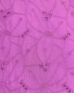 Forcast Kavya Tie-waist Cotton Dress Bright Orchid Best