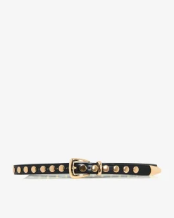 Forcast Kayla Studs Leather Belt Black Hot