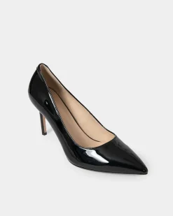 Forcast Kelsey Leather Stiletto Heel Black Discount
