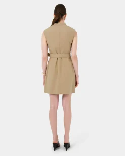 Forcast Kiran Utility Tie Dress Safari Beige Outlet