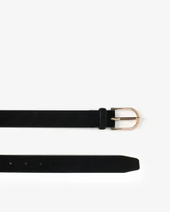 Forcast Kristen Suede Leather Belt Black Hot