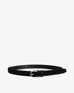 Forcast Kristen Suede Leather Belt Black Hot