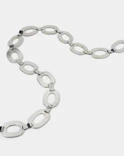 Forcast Lareina Chain Belt Silver New