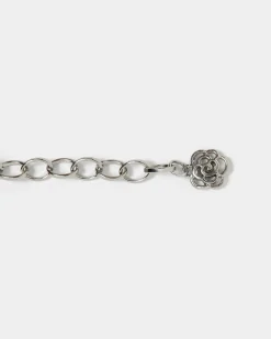 Forcast Lareina Chain Belt Silver New