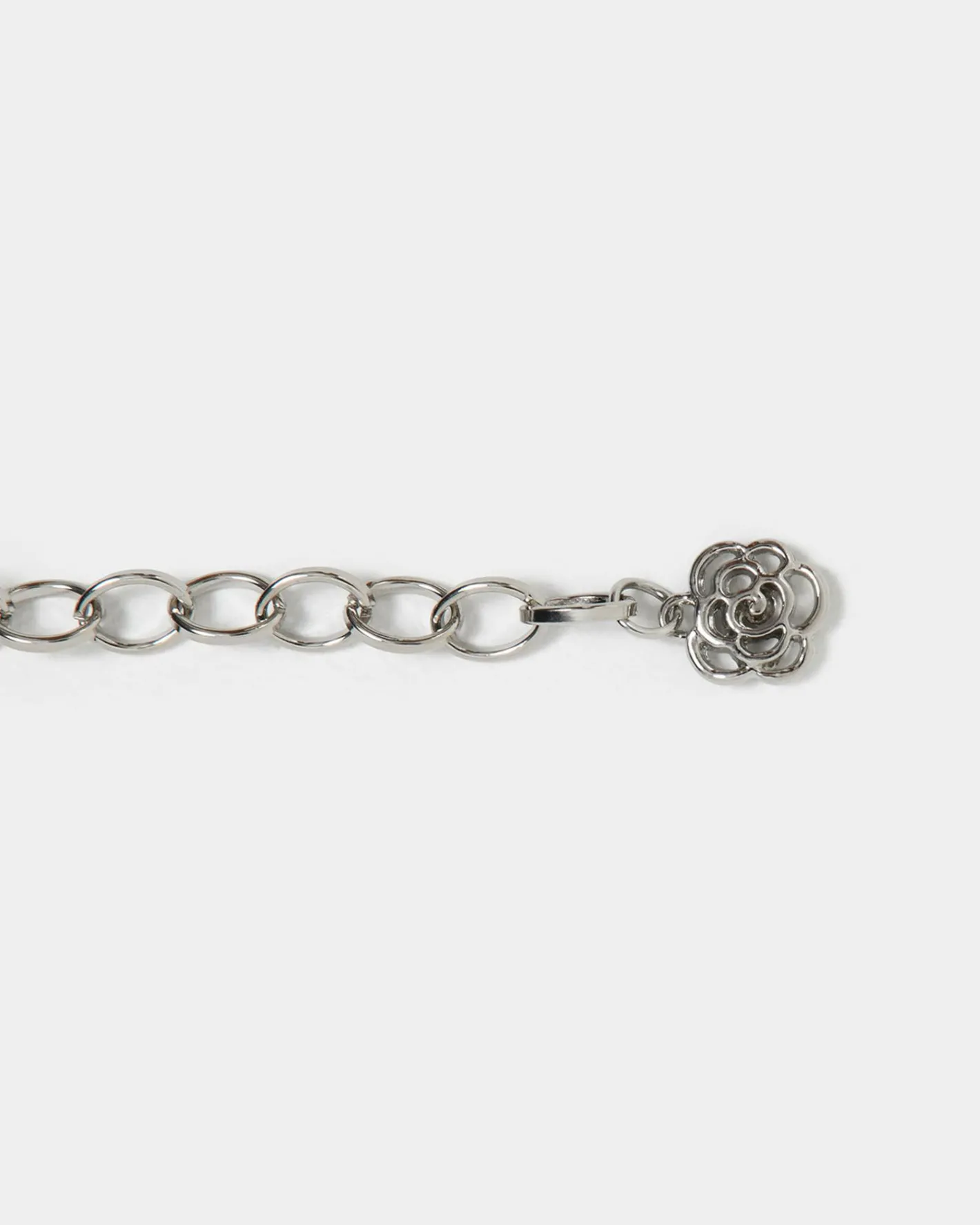 Forcast Lareina Chain Belt Silver New