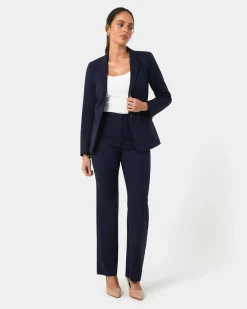 Forcast Lauren Single Breasted Jacket Navy Sale