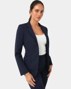 Forcast Lauren Single Breasted Jacket Navy Sale