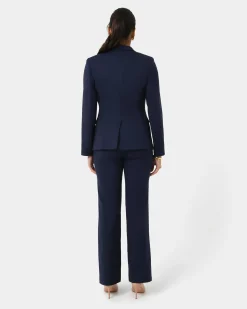 Forcast Lauren Single Breasted Jacket Navy Sale
