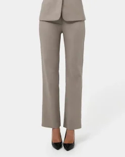Forcast Lauren Straight Pants Stone Sale