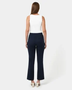 Forcast Lauren Straight Pants Navy