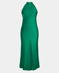 Forcast Leana Bias Midi Dress Emerald Online