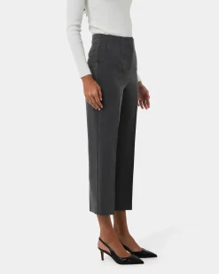 Forcast Lee Tailored Crop Pants Slate