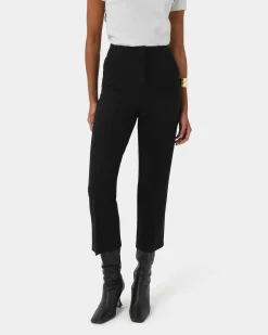 Forcast Lee Tailored Crop Pants Black