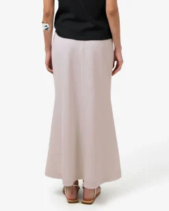 Forcast Leigh Flared Maxi Skirt Light Taupe Clearance