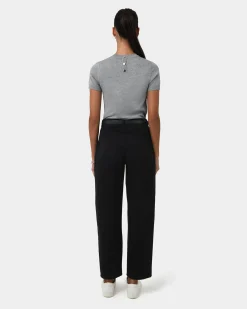 Forcast Leighton Barrel Leg Jeans Black Clearance