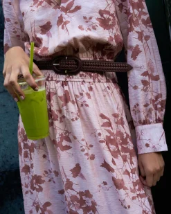 Forcast Lesley Tiered Floral Dress Pink Floral Best