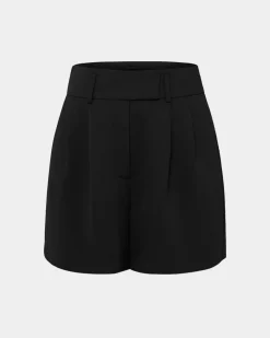 Forcast Lexee Pleat Front Short Black Online