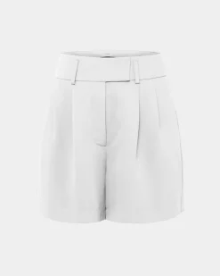 Forcast Lexee Pleat Front Short Ivory Clearance