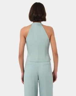 Forcast Lexee Tailored Vest Sage