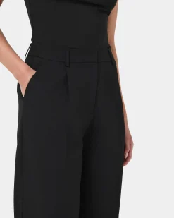 Forcast Lexee Tailored Wide Leg Pants Black Sale