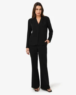 Forcast Lilian 2 Long Sleeve Blouse Black Clearance