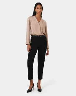 Forcast Lilian 2 Long Sleeve Blouse Sand Beige Outlet