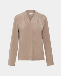 Forcast Lilian 2 Long Sleeve Blouse Sand Beige Outlet