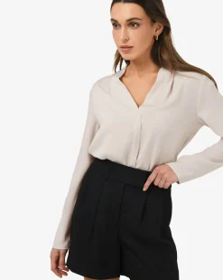 Forcast Lilian 2 Long Sleeve Blouse Ecru Sale