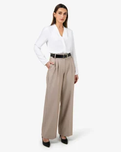 Forcast Lilian 2 Long Sleeve Blouse Ivory Best