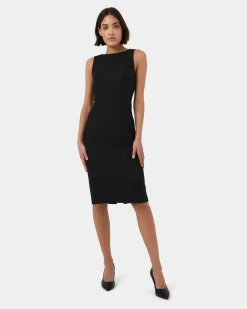 Forcast Luna Sleeveless Dress Black Sale