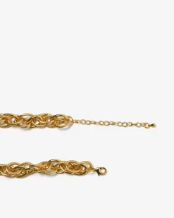 Forcast Lyra Bold Necklace Gold Hot