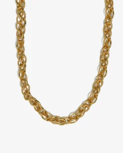 Forcast Lyra Bold Necklace Gold Hot