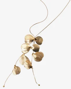 Forcast Magnolia Petal Necklace Gold Sale