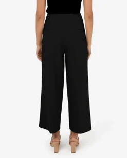 Forcast Mallory Herringbone Culottes Black Clearance