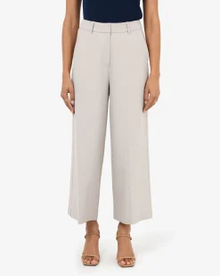 Forcast Mallory Herringbone Culottes Dove Grey