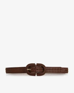 Forcast Marcella Woven Belt Cocoa Brown Clearance