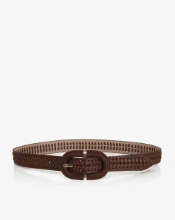 Forcast Marcella Woven Belt Cocoa Brown Clearance