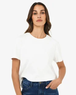 Forcast May Relaxed Cotton T-shirt White Sale