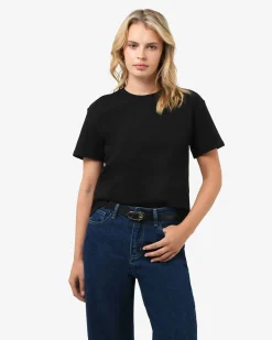 Forcast May Relaxed Cotton T-shirt Black Hot