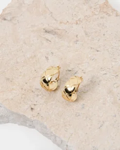 Forcast Mazzy 16k Plated Earrings Gold Hot
