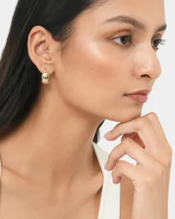 Forcast Mazzy 16k Plated Earrings Gold Hot