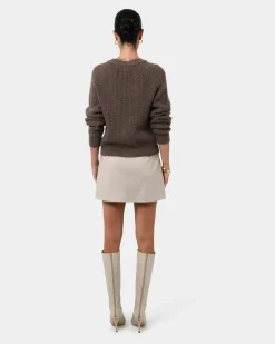 Forcast Mel Wool Blend Cardigan Latte Sale
