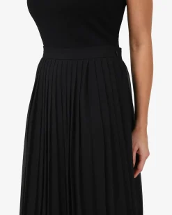 Forcast Melina Pleated Skirt Black New