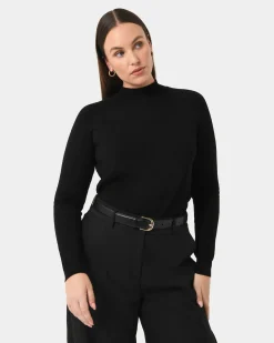 Forcast Melisa Leather Belt Black Sale