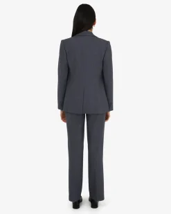 Forcast Merid Double Breasted Blazer Dark Grey Online