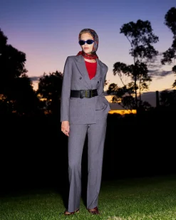 Forcast Merid Tailored Pants Dark Grey