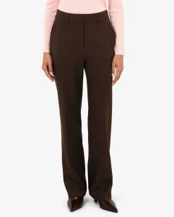 Forcast Merid Tailored Pants Espresso Hot