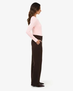 Forcast Merid Tailored Pants Espresso Hot