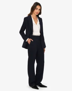 Forcast Merid Tailored Pants Navy Online