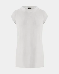 Forcast Milano Melange Knit Top Ivory Online